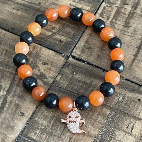 Goddess Zodiac Jewelry - 8mm Halloween Stretch Bracelet